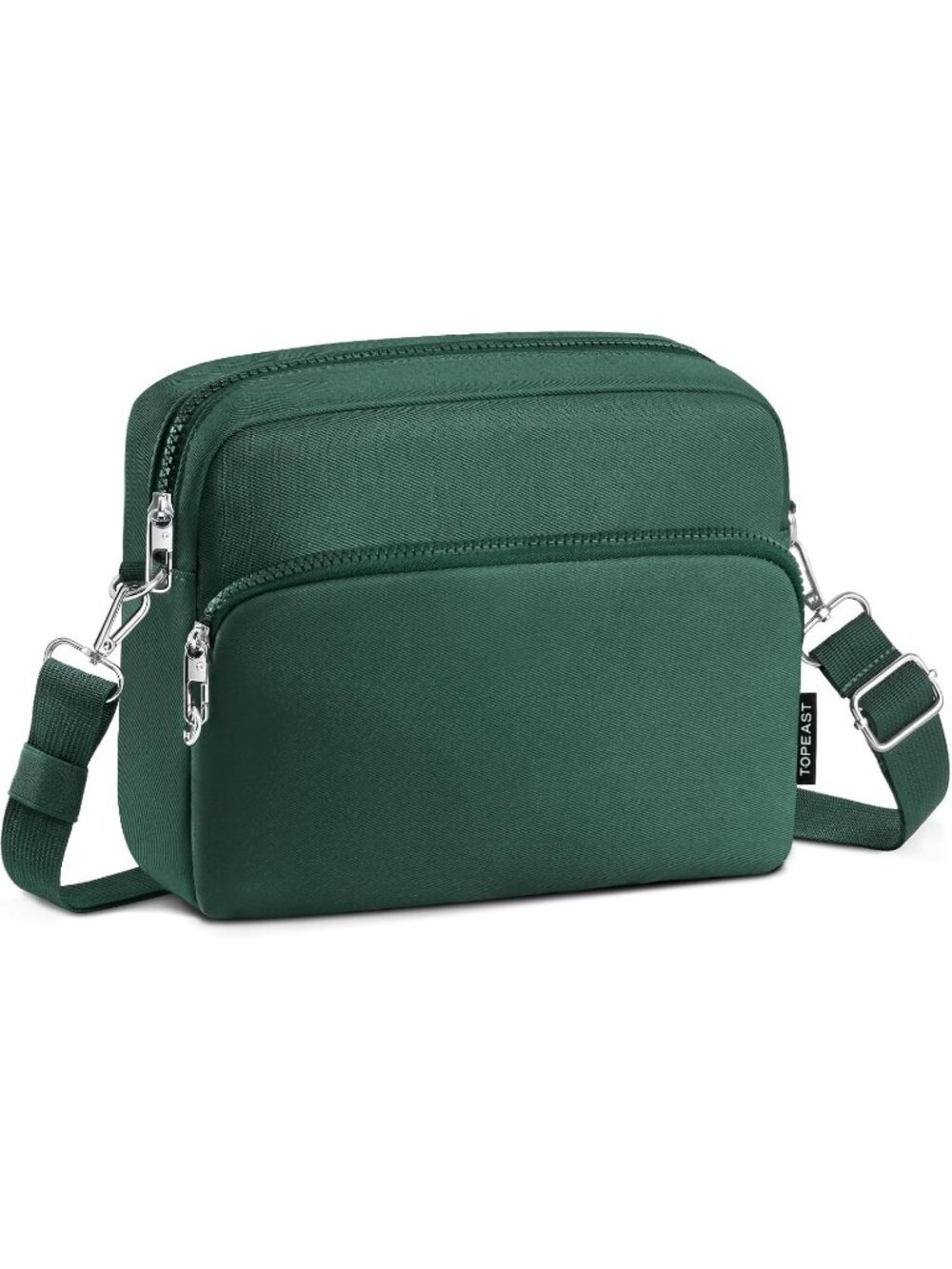 Unisex Green Classic Design For Trip Travel Zipper Imported Crossbody Bags